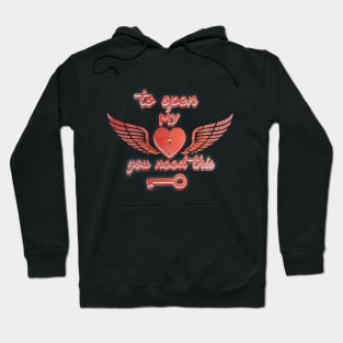 to open my heart you need this old t-shirt Hoodie